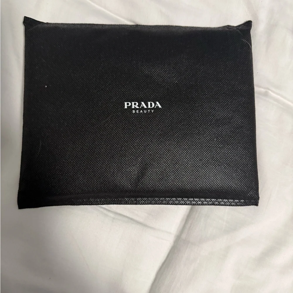 Prada cosmetic Pouch in Mint Green Beauty Pouch with dust bag! NWOT!